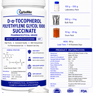 D α Tocopherol Polyethylene Glycol 1000 Succinate