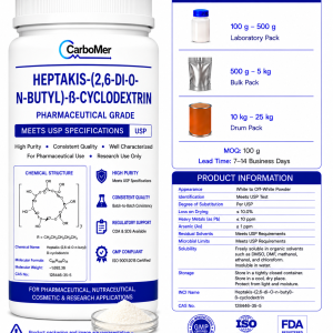 Heptakis (2,6 di O n butyl) ß cyclodextrin