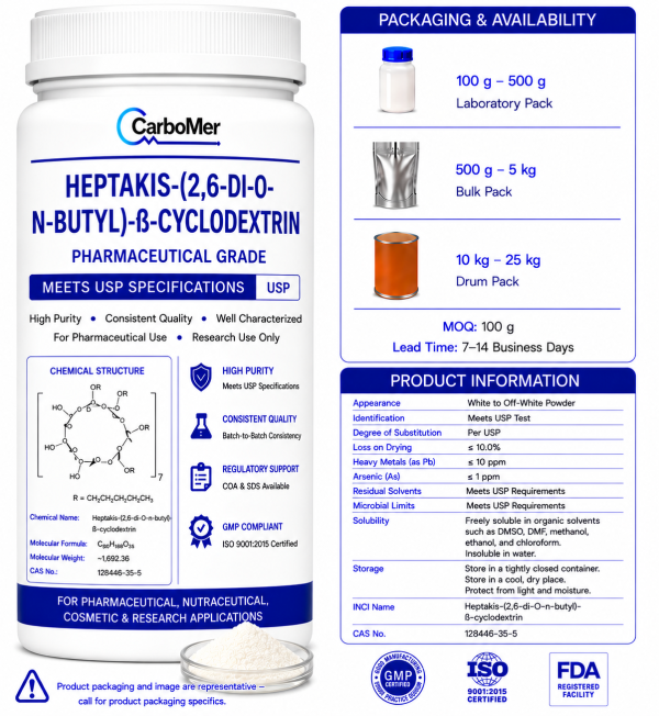 Heptakis (2,6 di O n butyl) ß cyclodextrin